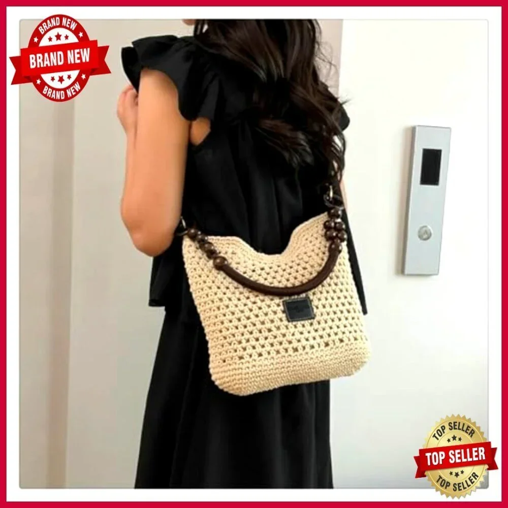 Large Bohemia Crochet Summer Beach Bag Shoulder Tote Hobo Purse